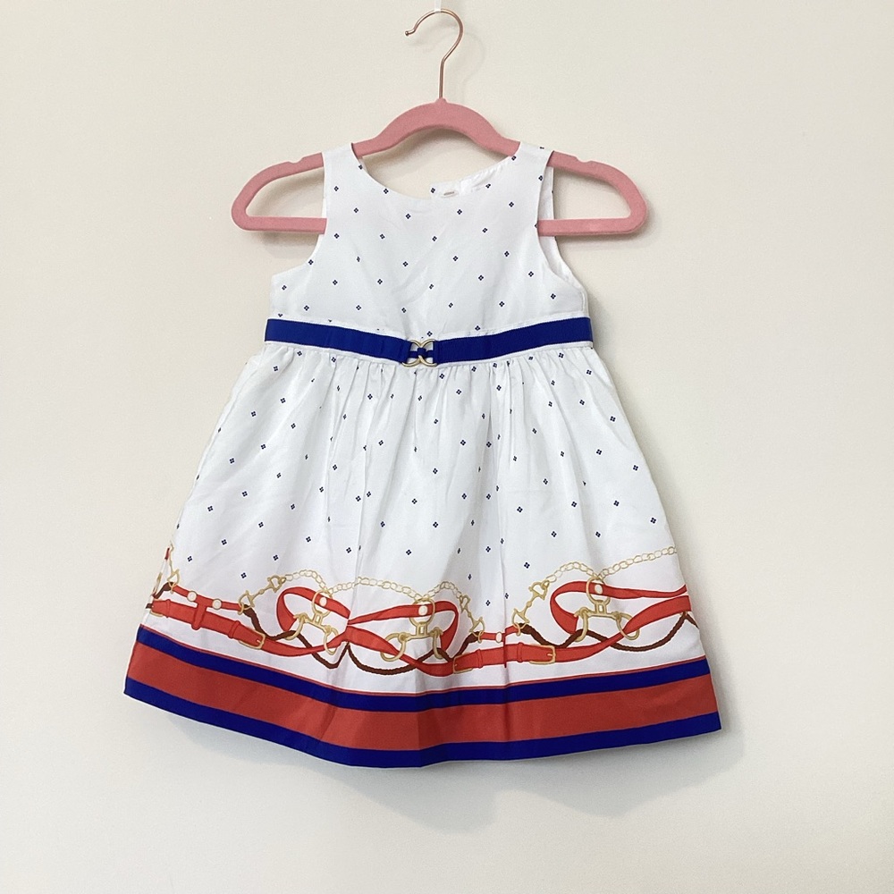 Janie and Jack A girl and her horse dress 12-18 months